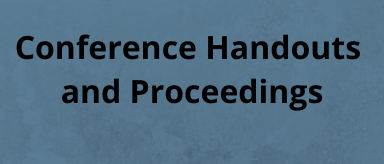 Conference Handouts and Proceedings card